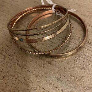 Gold bracelet bundle 5